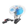 Lylithuif 12V 25W Mini Portable Auto Vehicle Clip On Cooling Oscillating Fan for Car Truck Dashboard Built with Durable Stainless Steel ABS Material Quiet Copper Motor 180 Degree Rotation view 3