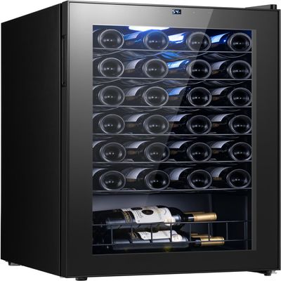 Yeego 46 Bottle Wine Fridge, 38-65F Wine Cooler Refrigerator