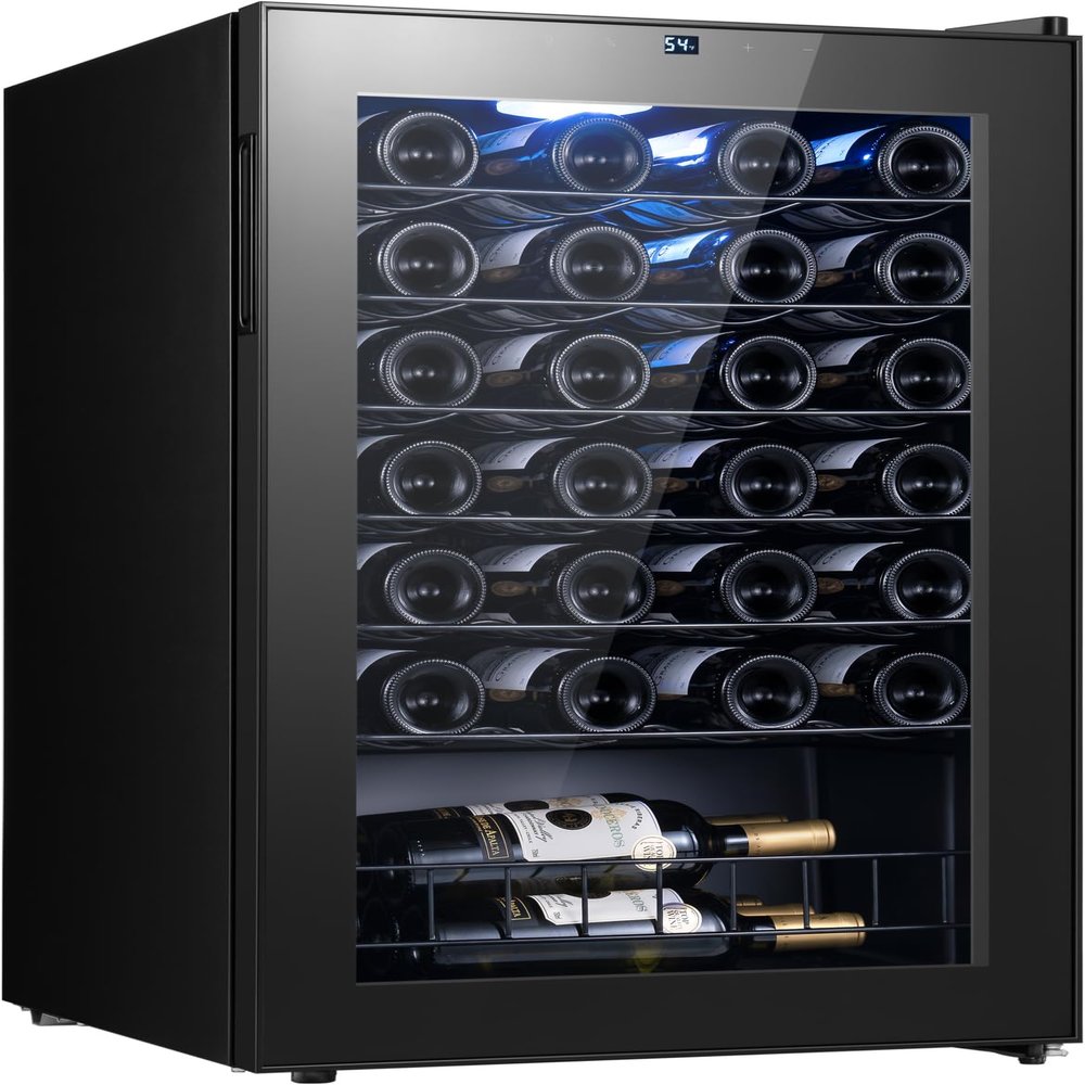 Yeego 46 Bottle Wine Fridge, 38-65F Wine Cooler Refrigerator