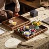 Breakfast Tray Walnut Rectangular Tray Home Tea Cup Commercial Afternoon Snack Plate Hotel Storage(A) view 4