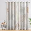 Seashell Bedroom Curtains 63 Inch - Beige Nautical Coastal Beach Printed Living Room Curtains, Seashell Home Decor Blackout Window Drapes with Grommet, 2 Panels Set - HL11333 view 2