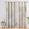 Seashell Bedroom Curtains 63 Inch - Beige Nautical Coastal Beach Printed Living Room Curtains, Seashell Home Decor Blackout Window Drapes with Grommet, 2 Panels Set - HL11333 view 3
