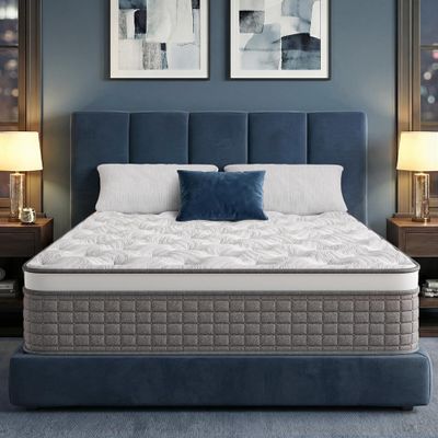 BedsPick Full Size Mattress in A Box, 12 Inches Soft Hybrid Mattress with Memory Foam & Individually Wrapped Pocket Springs for Support, CertiPUR-US Certified, Fiberglass-Free, Pressure Relief
