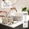 Clara Clark Beige Bathroom Set - Bathroom Sets with Shower Curtain and Rugs, 26PC Bathroom Accessory Set, Shower Curtain Set with Adhesive Corner Shower Caddy Hanging & Soap Dispenser view 3
