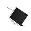 INOOMP Acrylic Chalkboard Small Table Memo Blackboard, Black 12pcs Set with 1 Chalk Pen, Creative Wedding Party Decorative Writing Board for Home and Office Display view 2