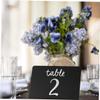INOOMP Acrylic Chalkboard Small Table Memo Blackboard, Black 12pcs Set with 1 Chalk Pen, Creative Wedding Party Decorative Writing Board for Home and Office Display view 4