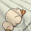 ANALTIRCE Coverless Quilt Set with 2 Pillowcases, 7.5 Tog 80" x 90" Size Reversible Duvet All Seasons with Cartoons Animals Pattern, Lightweight and Warm Cream 3 Comforter Full view 4