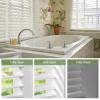 2" Slat Cordless Faux Wood Blinds with Decorative Board - Easy Clean Light Adjustment for Indoor Window,White,87.5" W 45" H view 4
