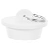 ARTSEWPLY Rubber Sink Stopper with Handle Ring 1-3/8 Inch White Tub Drain Stopper Bathroom Drain Plug for Kitchen view 1