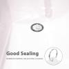 ARTSEWPLY Rubber Sink Stopper with Handle Ring 1-3/8 Inch White Tub Drain Stopper Bathroom Drain Plug for Kitchen view 3