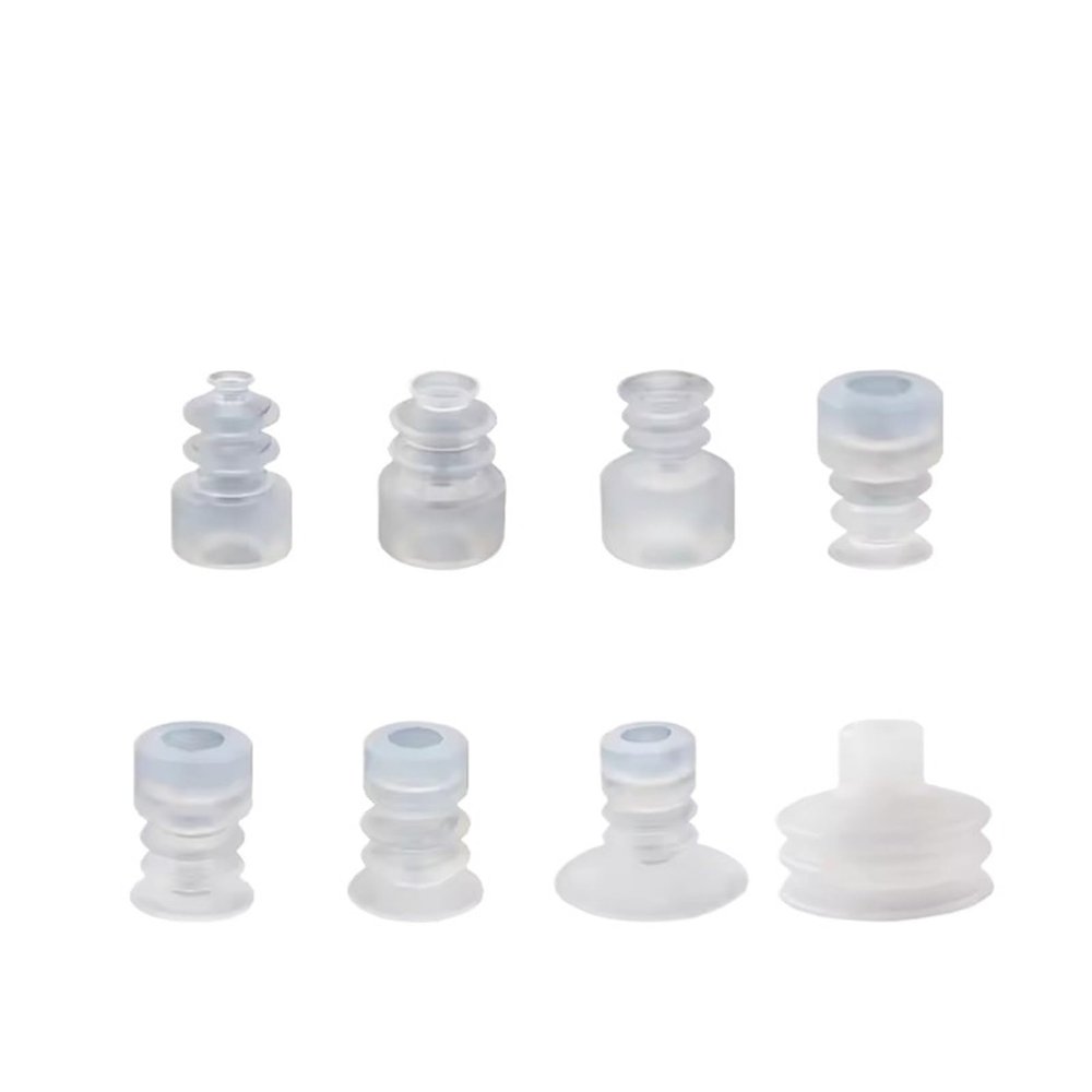 10PCS Pneumatic Suction Cup Big Head 8mm Mounting Hole Sucker White Silicone Injection Molding Machine Manipulator Accessories(30mm)