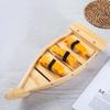 ABOOFAN Wooden Sushi Boat Serving Tray for Restaurants Decorative view 4
