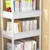 Easy Assemble 3 Shelf Rolling Organizers Utility Cart for Bathroom Kitchen Storage Space Efficient Design Modulars Bathroom Organizers Trolley view 4