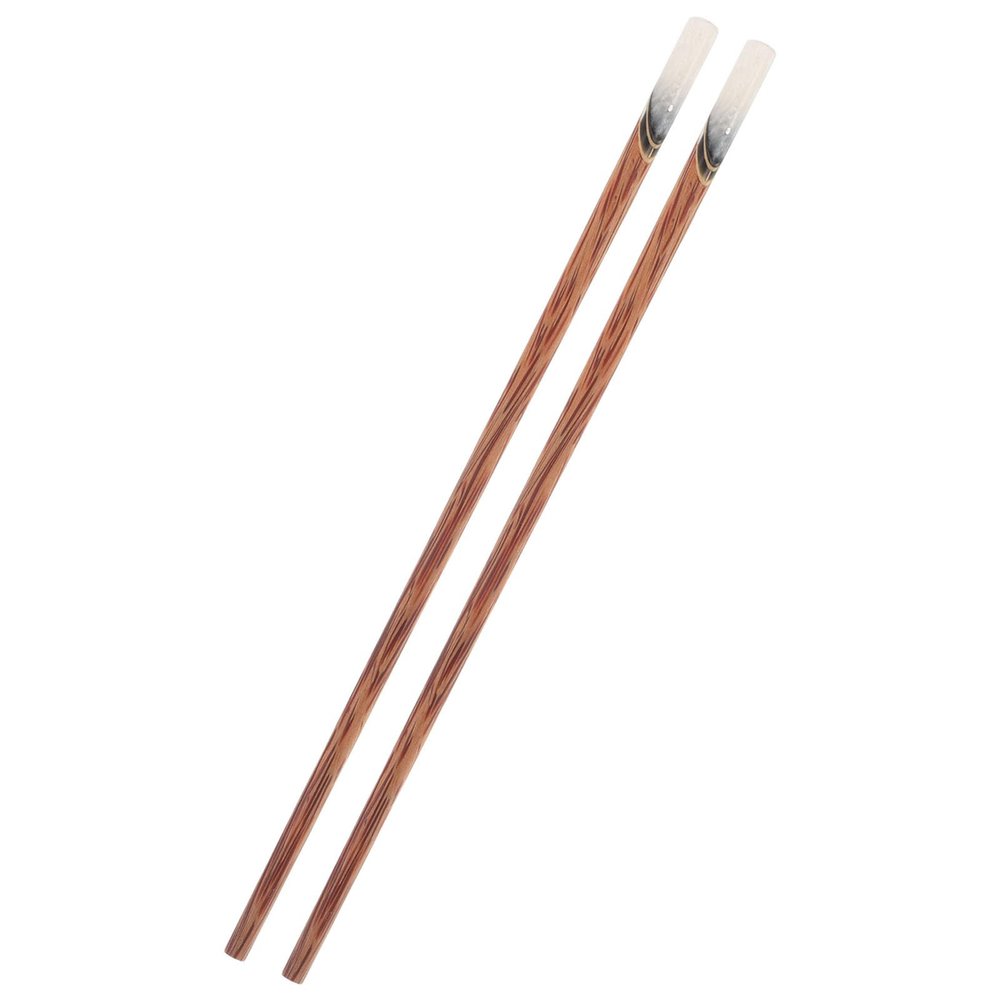 ABOOFAN 1 Pair Non-toxic Wooden Reusable Chopsticks for Adults Natural Smooth Wood Cooking and Snack Use Light Dining Flatware