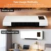 Wall Air Conditioner Fan 2-in-1 Wall Mounted Mini Air Conditioner Heating and Cooling Portable Smart Ac and Heater Combo Unit for Bathroom Living Room Bedroom Office(Red) view 4