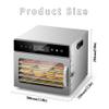Adjustable Six-Tray Food Dehydrator with Temperature Control - Ideal for Drying Fruits, Vegetables, Jerky & Snacks - Perfect for Healthy Cooking & Food Preservation at Home view 3