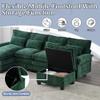106" U Shape Sectional Sofa Cloud Couch for Living Room, Upholstery Comfy Modular Sofas view 4