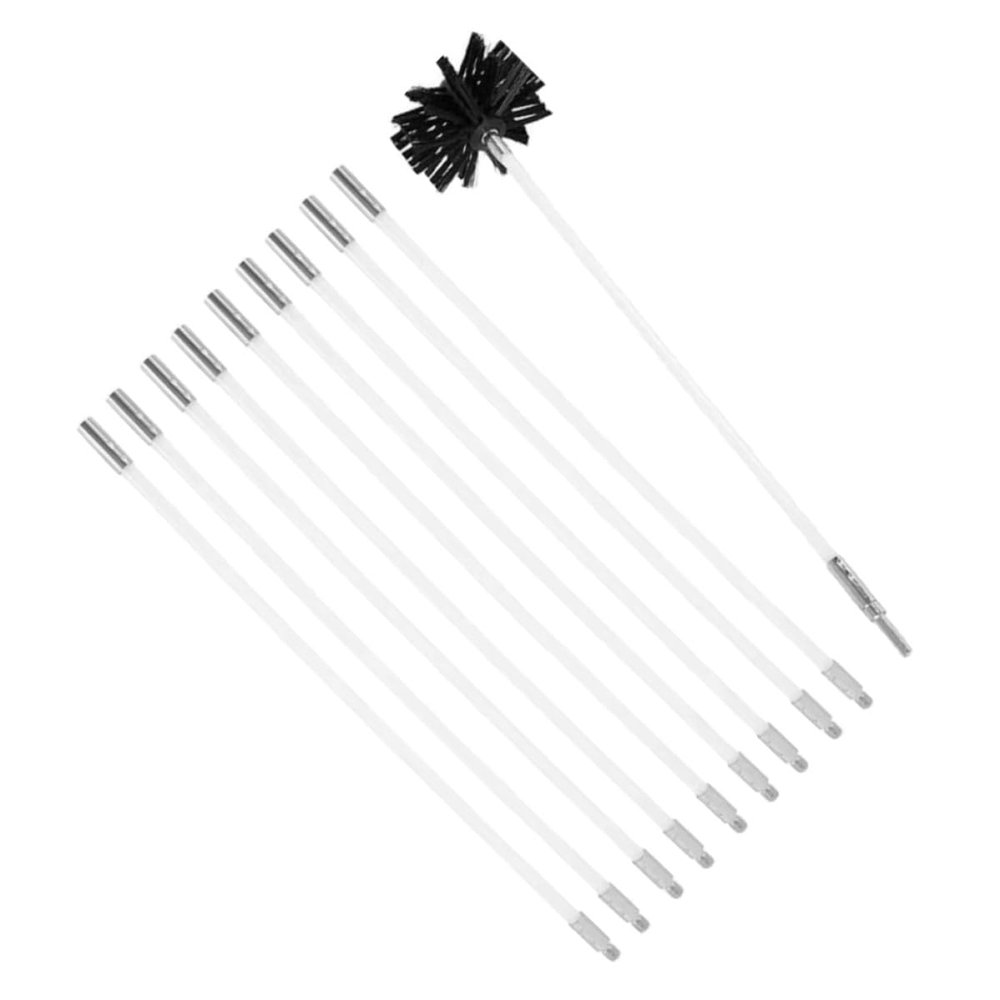 Flexible Chimney Cleaning Brush Set, Fireplace Lint Removal Tool