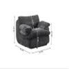 Full Compression Sofa Chair with Swivel Add Ottoman view 2