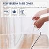 Ldhpaxl 23"x23" 2mm Thick Clear PVC Desk Cover, Table Protector, Waterproof Plastic Pad, for Dining Room, Writing Desk & Countertop view 3