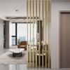 Wall Divider for Room Separation, 5/8pcs Metal Screen Partition Column Floor to Ceiling Privacy Post for Home Office Hotel Living Room Entrance(8pcs-B,100cm/39in/3.3ft) view 1