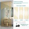 Wall Divider for Room Separation, 5/8pcs Metal Screen Partition Column Floor to Ceiling Privacy Post for Home Office Hotel Living Room Entrance(8pcs-B,100cm/39in/3.3ft) view 2