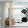 Wall Divider for Room Separation, 5/8pcs Metal Screen Partition Column Floor to Ceiling Privacy Post for Home Office Hotel Living Room Entrance(8pcs-B,100cm/39in/3.3ft) view 3