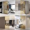 Wall Divider for Room Separation, 5/8pcs Metal Screen Partition Column Floor to Ceiling Privacy Post for Home Office Hotel Living Room Entrance(8pcs-B,100cm/39in/3.3ft) view 4