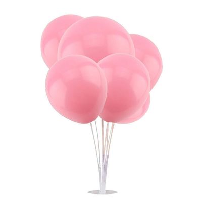 100pcs Colorful Round Latex Balloons Party Decorations for Weddings Birthdays Celebrations Pink Grey Purple Green Assorted (Pink)