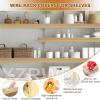 4 PCS Shelf Covers for Wire Shelving, Walnut Wire Rack Cover 1823 In, 3 In High Faux Wood Covers for Wires Shelves, 0.3 In Thick Waterproof PVC Wires Shelving Cover for Closet Pantry Kitchen Bathroom view 4
