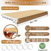 5 PCS Wire Rack Covers Oak 1633 in, 0.3 in Thick Faux Wood Shelf Covers for Wire Shelving, Waterproof PVC Cover for Wires Shelves, 3 in High Wires Shelving Cover for Removable Closet Pantry Cabinet view 2