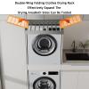 Above Washing Machine Drying Rack, with Foldable Extension Rack,for Bedrooms Cloakrooms,38kg Load Capacity(Width 610-660mm) view 4