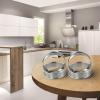 4PCS Stainless Steel Muffin Rings 3.35 Inch Diameter Baking Molds for English Muffins, Crumpets, Cookies, Burgers, Fried Eggs, Dishwasher Safe view 3