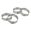 4PCS Stainless Steel Muffin Rings 3.35 Inch Diameter Baking Molds for English Muffins, Crumpets, Cookies, Burgers, Fried Eggs, Dishwasher Safe view 4