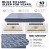 ASRIO Groove Silicone Pillow, Center Dip Design for Head Support, Pressure Relief Bed Pillow, Cooling Breathable (Groove Pillow) (Queen (U.S. Standard)) view 3