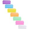 IMIKEYA 7pcs Stackable Shoe Storage Boxes Set Pp Plastic Shoe Containers with Flip Lids for Men Women and 27.5x18x9.5cm Colorful Home Closet Storage view 1