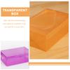 IMIKEYA 7pcs Stackable Shoe Storage Boxes Set Pp Plastic Shoe Containers with Flip Lids for Men Women and 27.5x18x9.5cm Colorful Home Closet Storage view 3