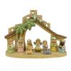 Qsvbeeqj Christmas Nativity Figurines Resin Manger Holy Family Scenes Statue for Xmases Indoor Home Table Decorations Christmas Scene Sculptures view 3