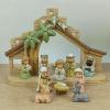 Qsvbeeqj Christmas Nativity Figurines Resin Manger Holy Family Scenes Statue for Xmases Indoor Home Table Decorations Christmas Scene Sculptures view 4