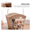 BESPORTBLE Rustic Wedding Flower Basket Handheld Bridal Basket for Outdoor Ceremony Party Supplies 1Pcs view 4