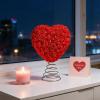 Heart Tree Topper,Rose Design Ornaments - Heart Tree Toppers,for Wedding, Birthday, Holiday, Party, Wall, Home, Front Door Decor view 2