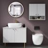 Modern Light Luxury Toilet Cabinet Bathroom Cabinet Side Cabinet Side Cabinet Storage Storage Cabinet Narrow Back Wall Hanging Cabinet,Kitchen Wall Cabinet,Wall mounte view 4