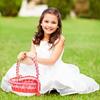 Heart Shaped Flower Girl Basket for Candy and Petals, Red Plastic view 4