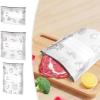 Bolsas De Aluminio Para Guardar Alimentos, Reusable Aluminum Foil Sealable Storage Bag, Stand-Up Bottom Design Preservations Bag, Vacuum Zipper Pouches with Label, For Fruit Meat (L) view 2