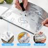 Bolsas De Aluminio Para Guardar Alimentos, Reusable Aluminum Foil Sealable Storage Bag, Stand-Up Bottom Design Preservations Bag, Vacuum Zipper Pouches with Label, For Fruit Meat (L) view 4