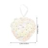 JEWEDECO Heart Shaped Wedding Ring Pillow Box with Rose Design and Ribbons view 2