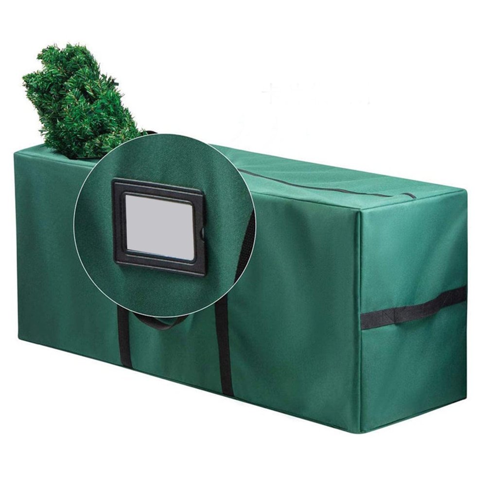 Gonetre Xmas Tree Storage Bag Large Capacity Durable 600D Oxford Fabric Christmas Tree Storage Container for Holiday Decorations Seasonal Clothes Quilts Blankets 48x15x20 Inches