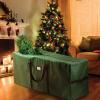 Gonetre Xmas Tree Storage Bag Large Capacity Durable 600D Oxford Fabric Christmas Tree Storage Container for Holiday Decorations Seasonal Clothes Quilts Blankets 48x15x20 Inches view 2