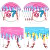 40Pcs Ice Cream Drip Baseball Party Decorations 6 7 Meme Baseball Party Supplies Disposable Dessert Plates and Napkins Set for Team Gift Sport Birthday Baby Shower 6 7 Party Decorations, Serves 20 view 1