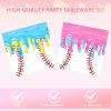 40Pcs Ice Cream Drip Baseball Party Decorations 6 7 Meme Baseball Party Supplies Disposable Dessert Plates and Napkins Set for Team Gift Sport Birthday Baby Shower 6 7 Party Decorations, Serves 20 view 4
